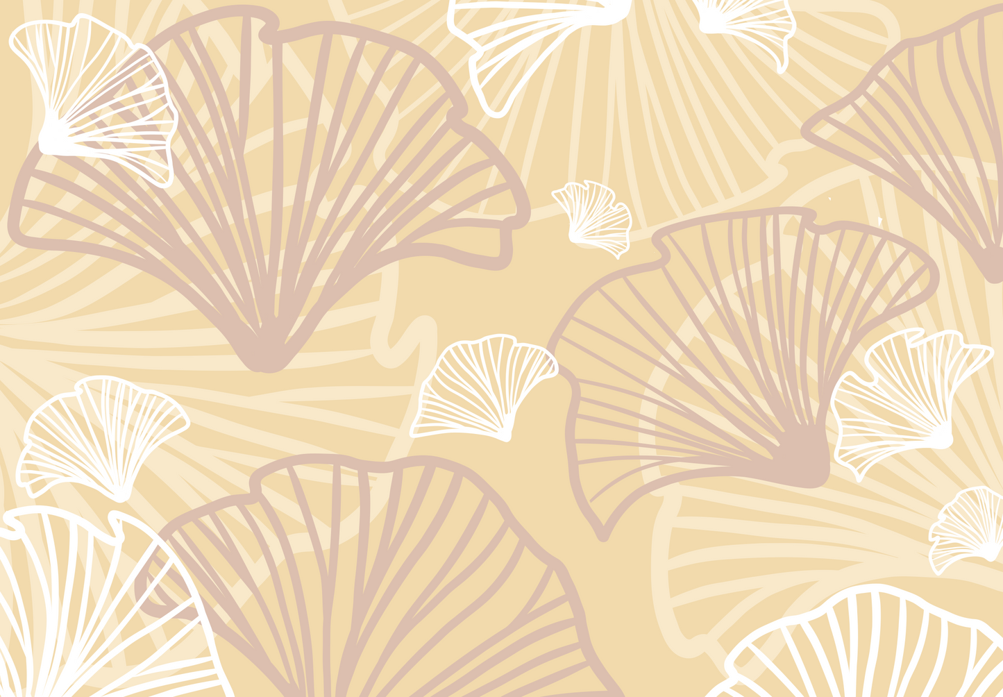 Go Go Ginkgo Leaf Half Pareo