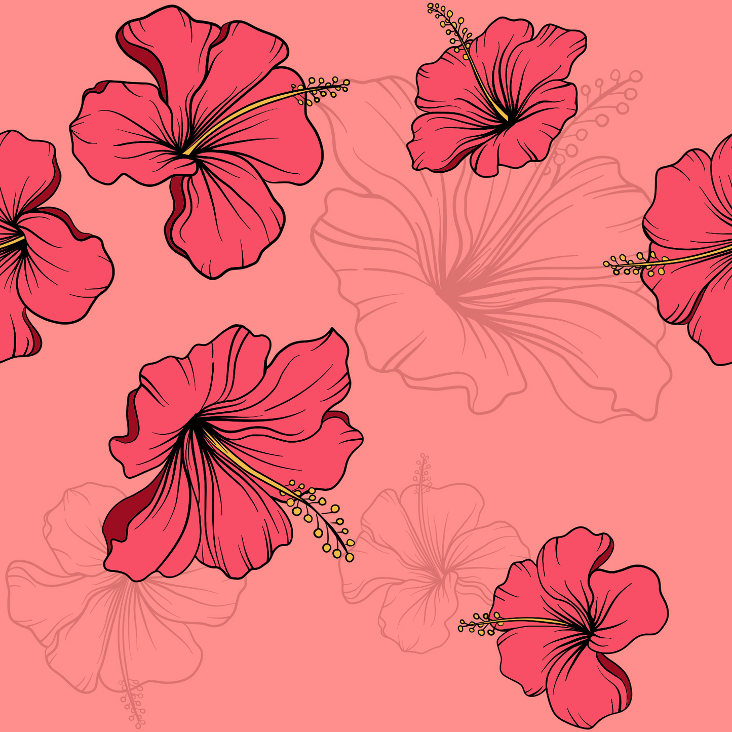 10L Dry Bag - Hibiscus Bliss