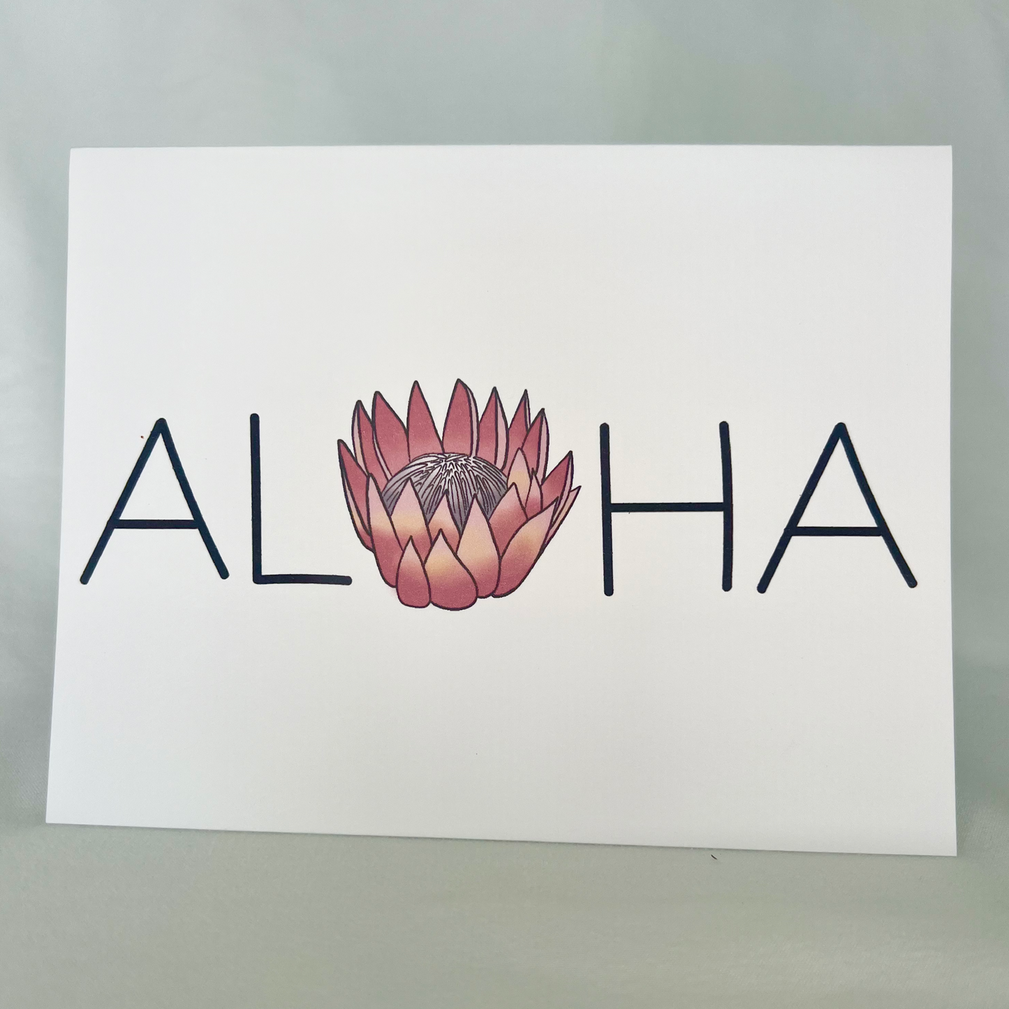 Aloha Protea Card