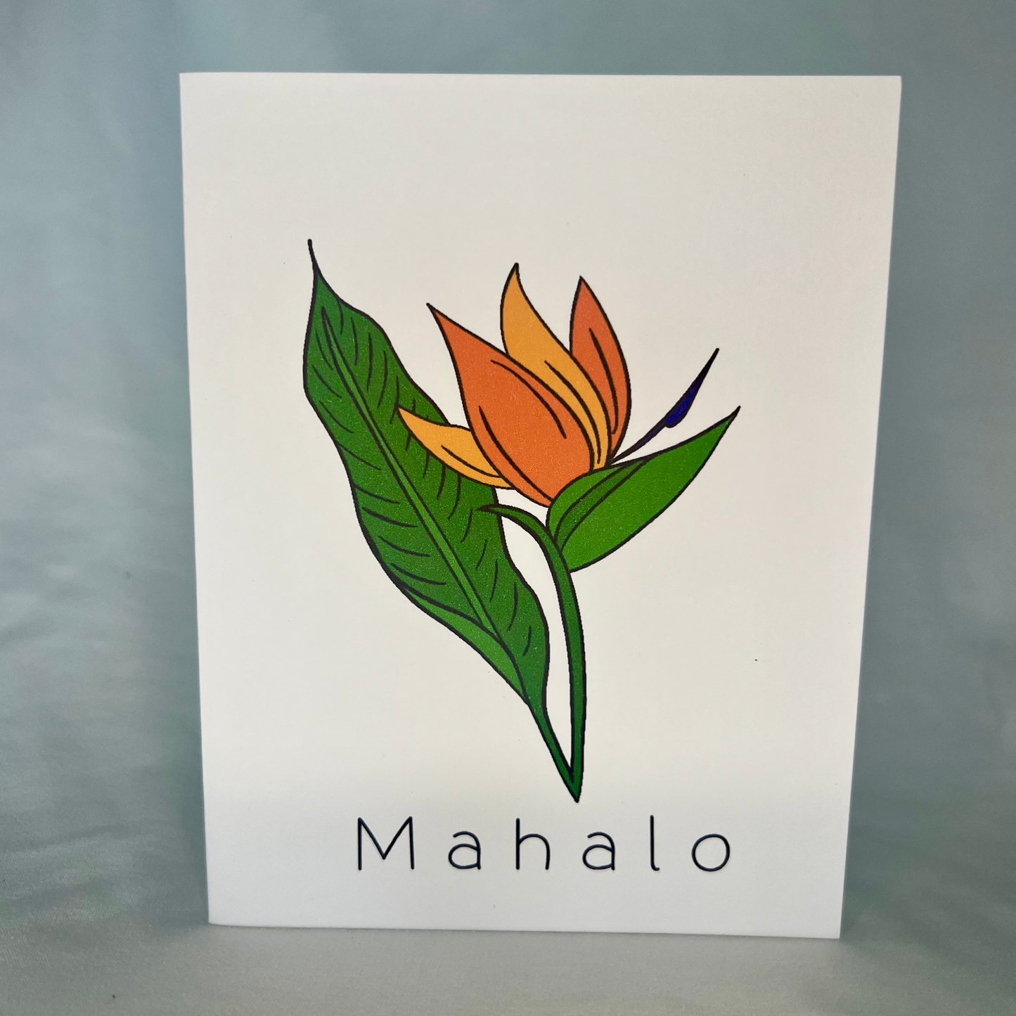 Sunrise Bird of Paradise 'Mahalo' Card