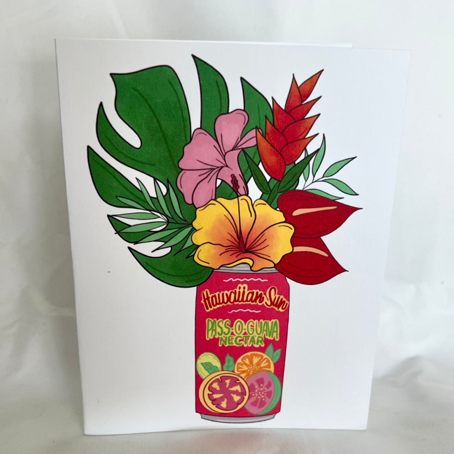 Hawaiian Sun and Florals Card