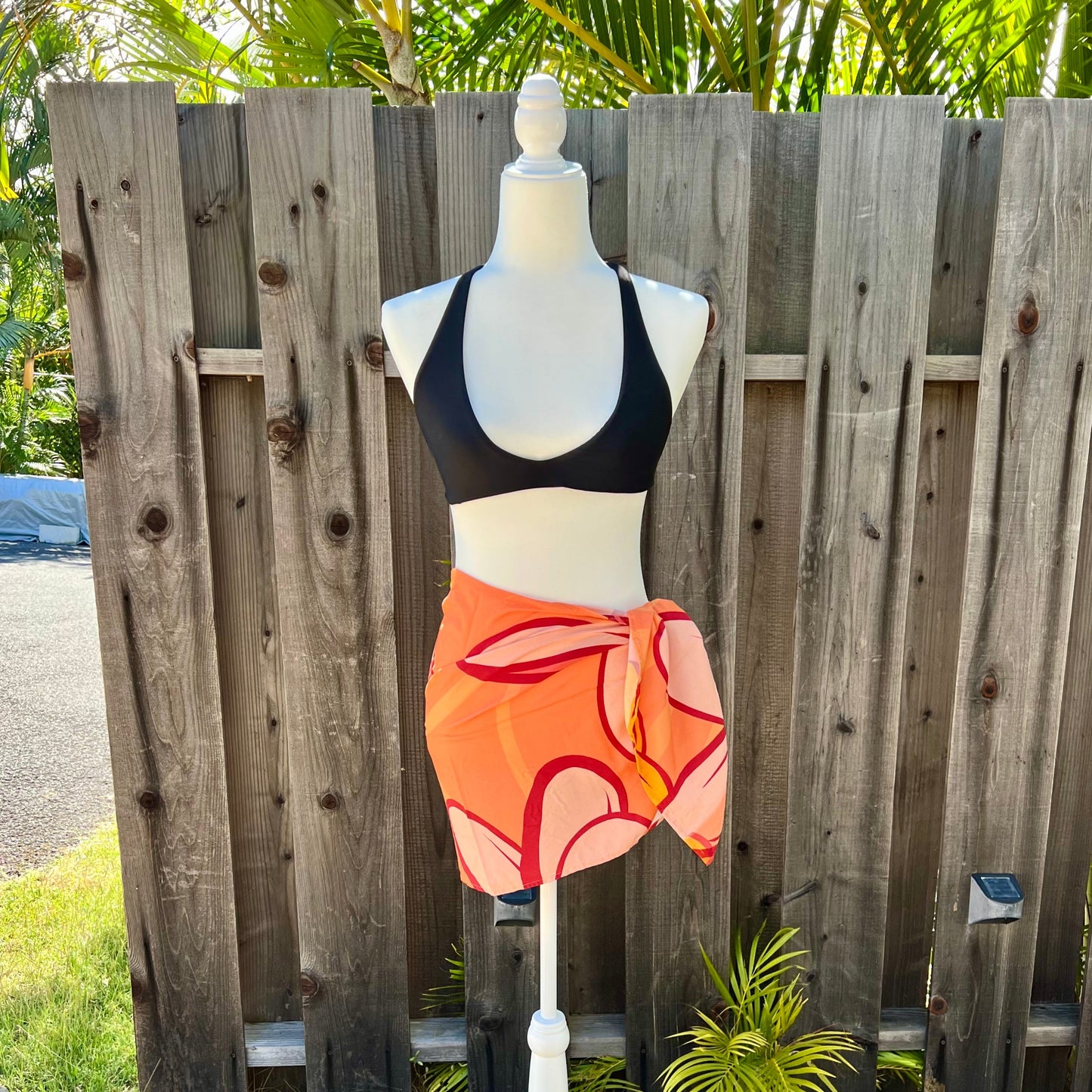 Plumeria Party Half Pareo