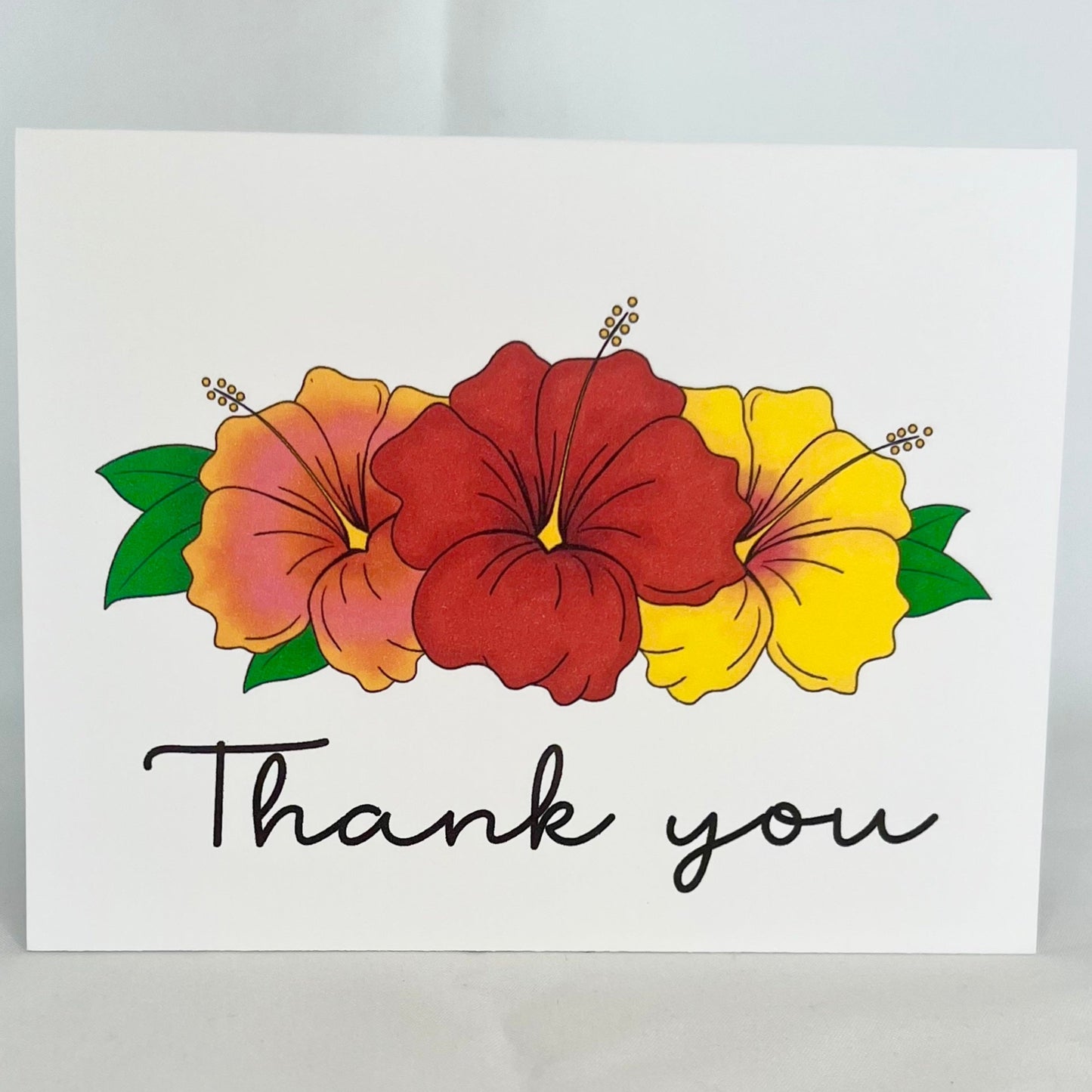 Hibiscus Thank You - Ruby Sunrise