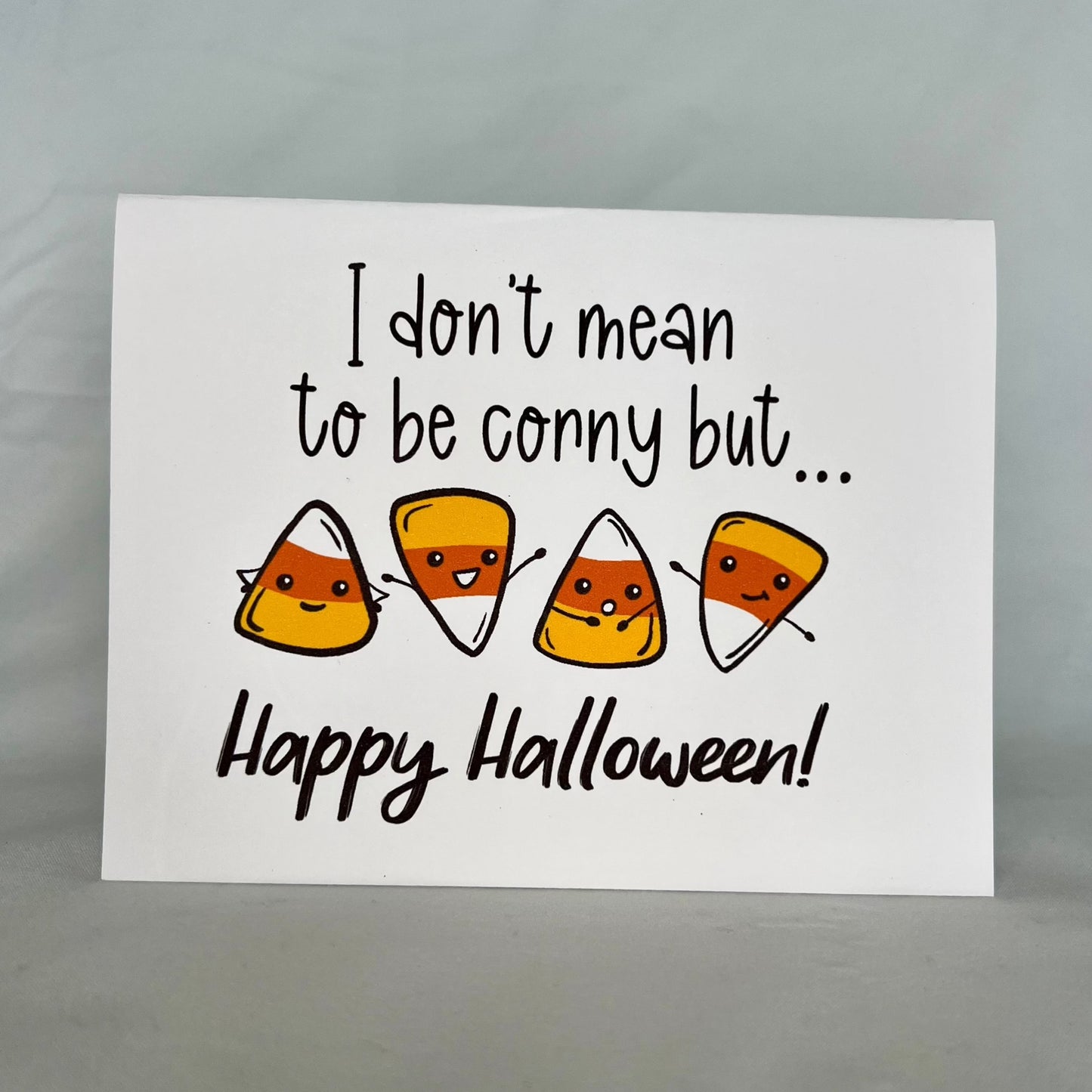 Corny Halloween Card