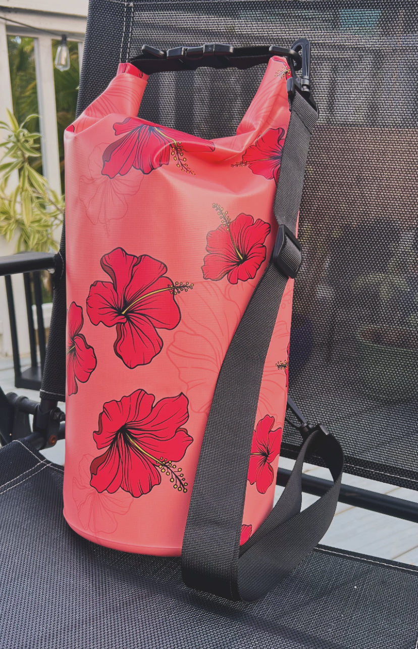 10L Dry Bag - Hibiscus Bliss