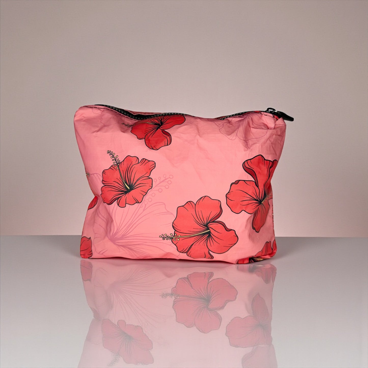 Pouch - Pink Hibiscus