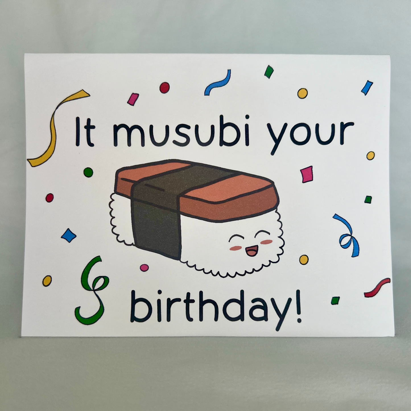 Musubi Birthday Card