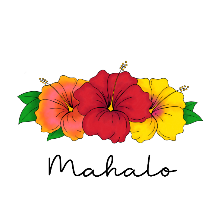 Hibiscus Mahalo - Ruby Sunrise