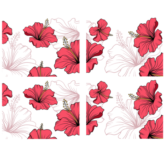 Hibiscus Stationary (4 Card Set)