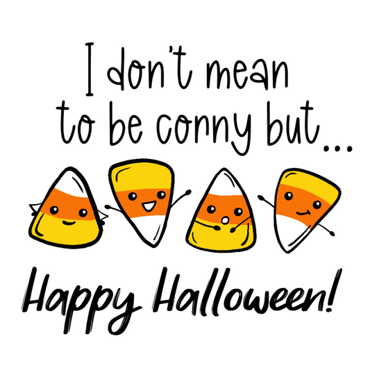 Corny Halloween Card