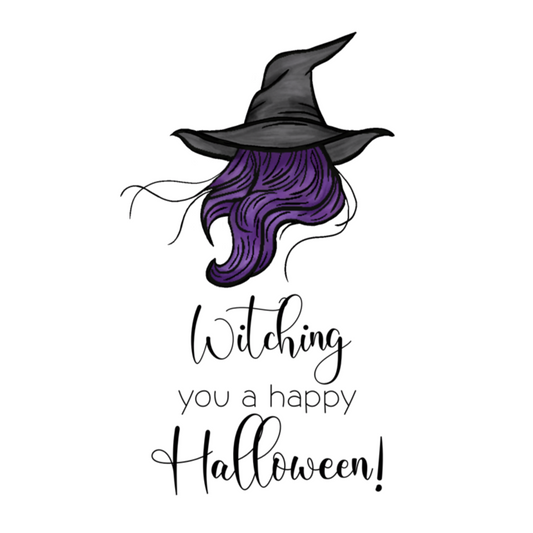 'Witching you a Happy Halloween!' Card