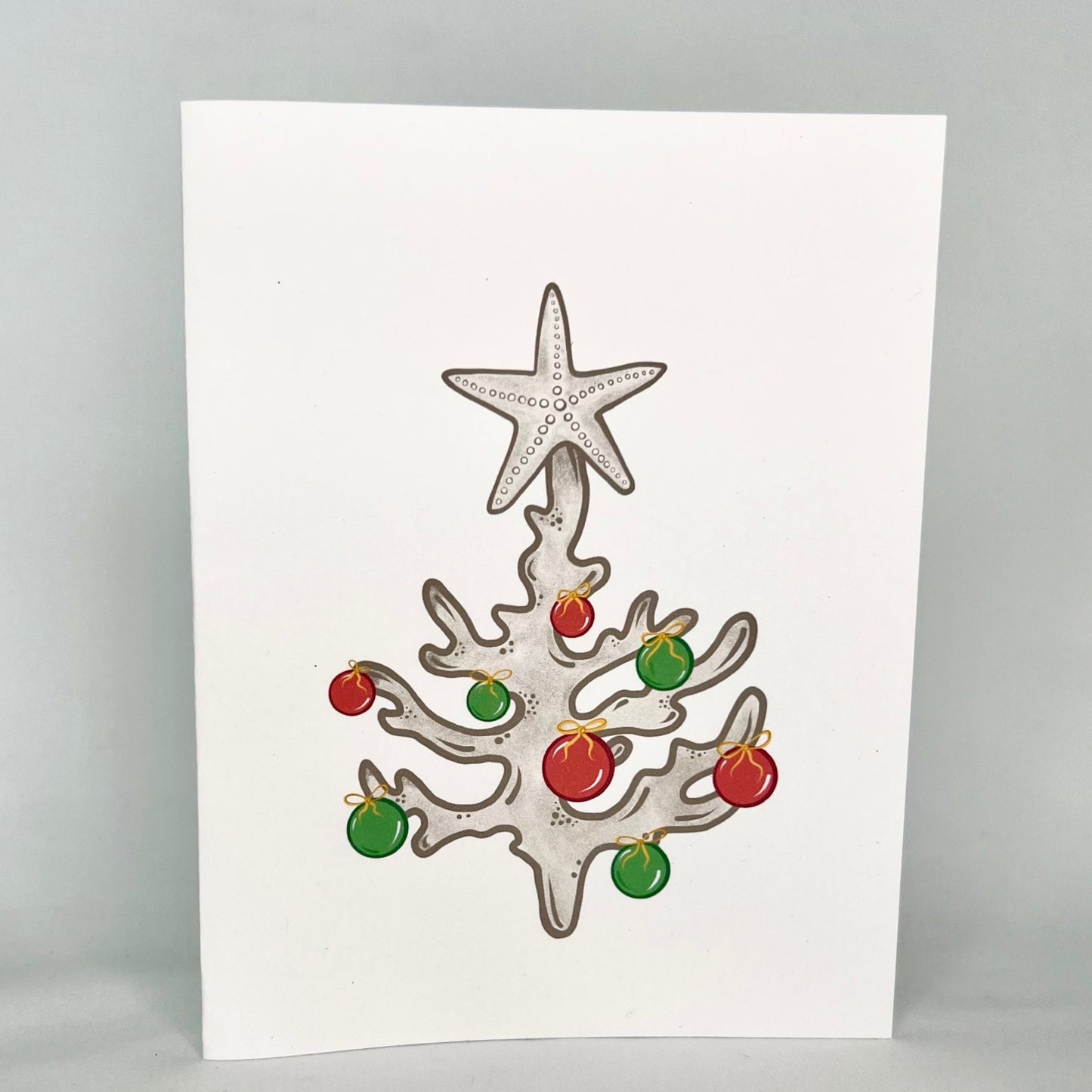 Coral Christmas Card